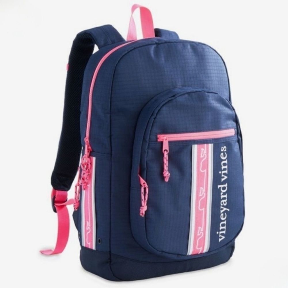 Vineyard Vines Backpack in Navy and Pink